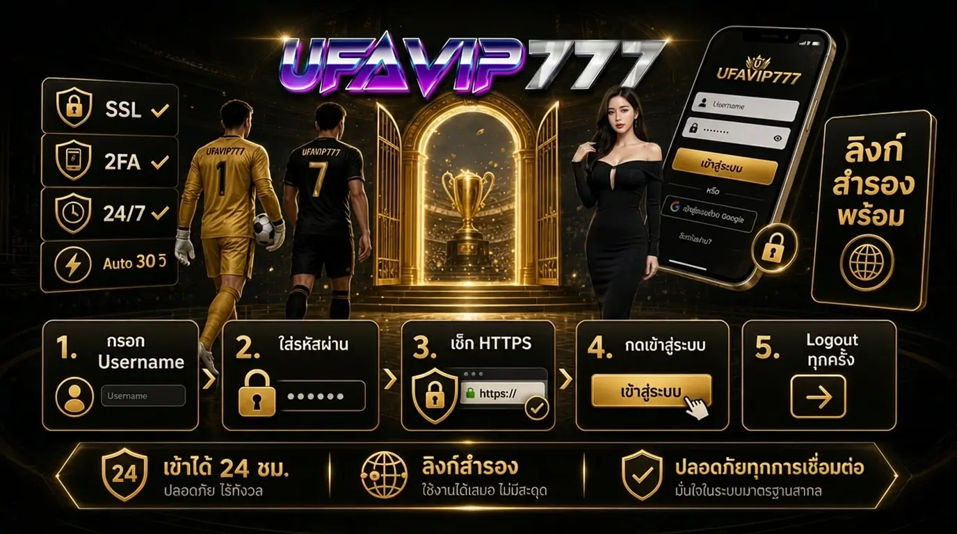 แบนเนอร์หน้าเข้าสู่ระบบ แสดงระบบล็อกอินที่ปลอดภัยด้วย SSL