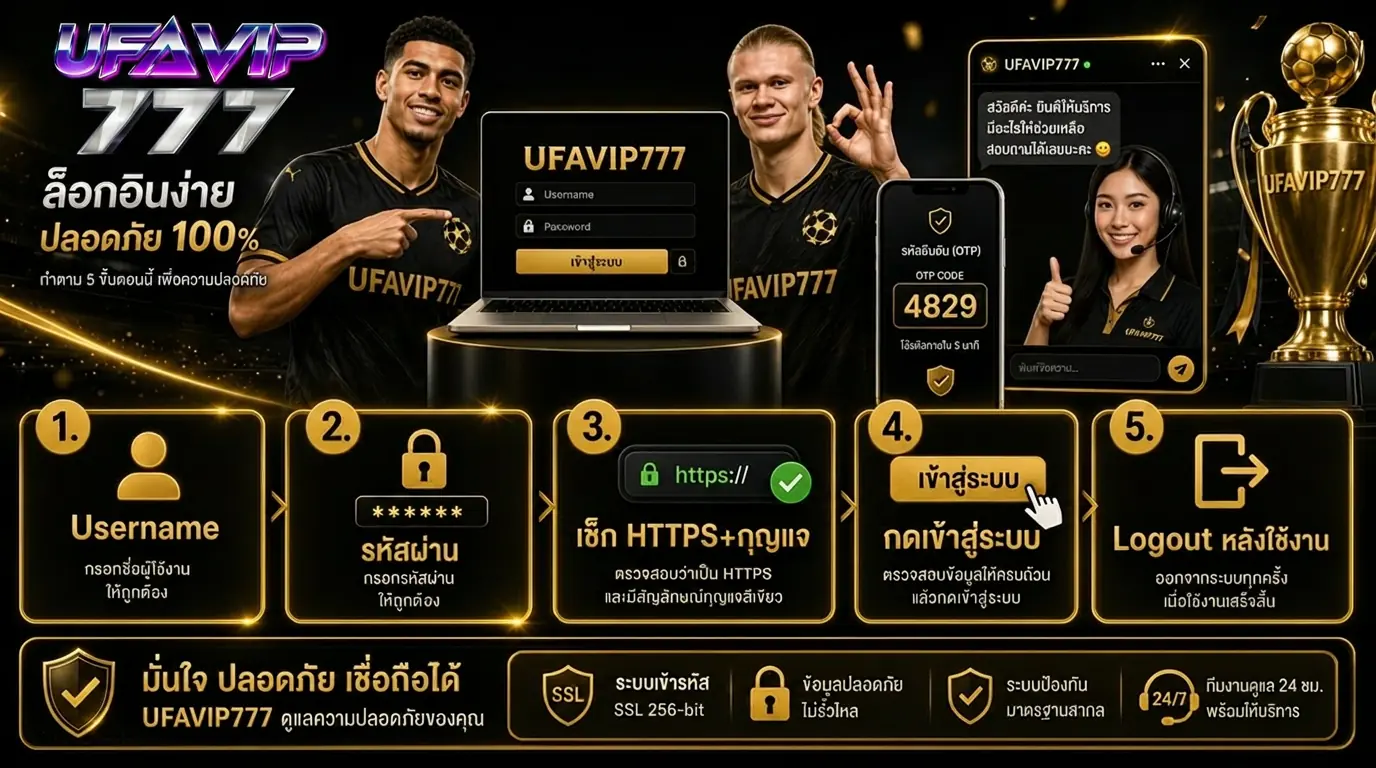 ขั้นตอนเข้าสู่ระบบ UFABET ทางเข้าแทงบอลโลก 2026 ปลอดภัย SSL